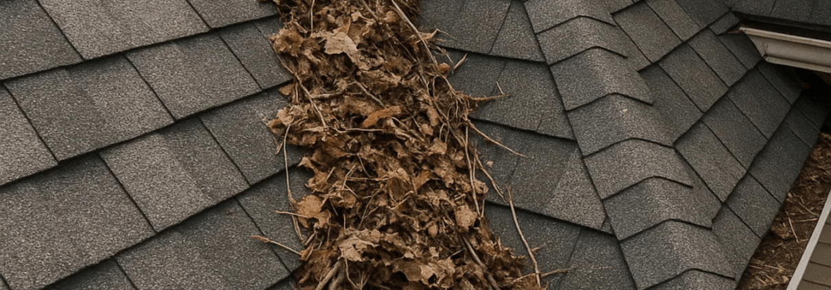 turn key roofing anderson sc hidden damage from clogged roof valleys debris build up turn key roofing anderson, sc hidden damage from clogged roof valleys & debris build up